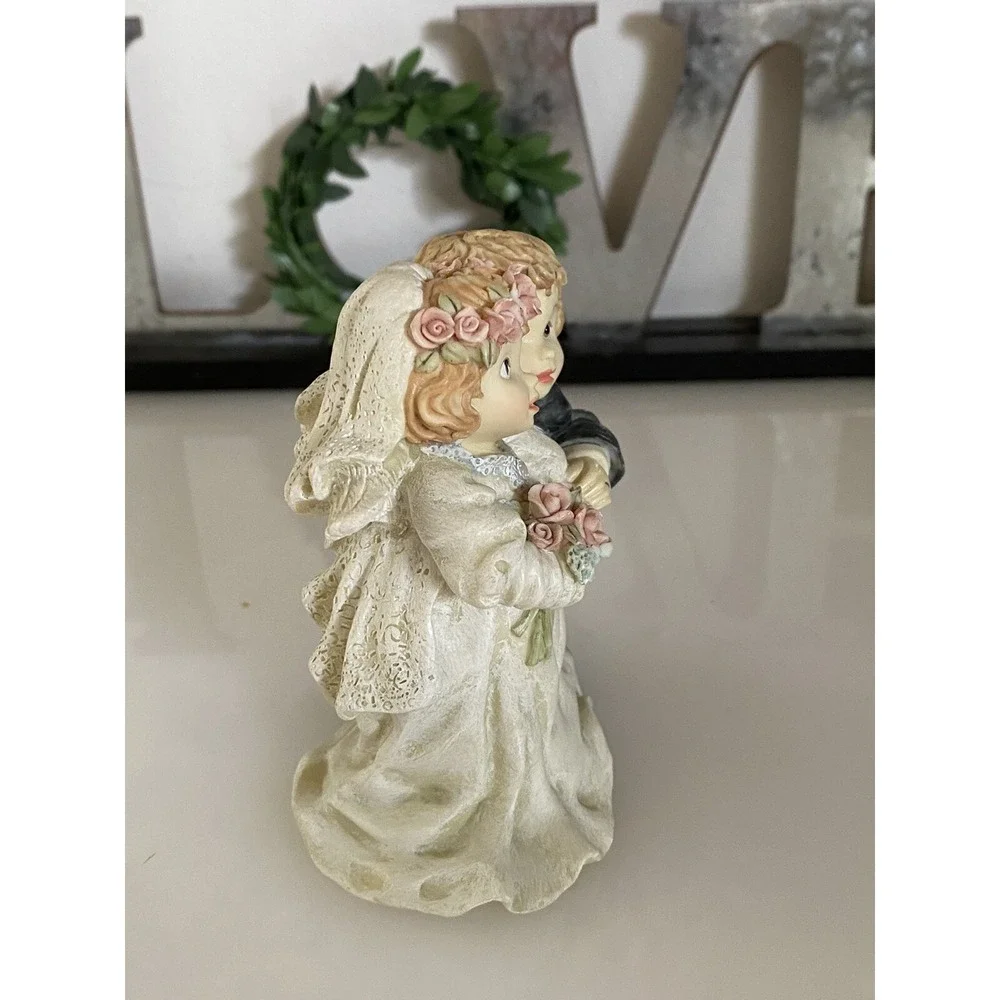 Ganz 95' Wedding‎ Cake Topper Bride & Groom Bless This Marriage Figure G4456 Vtg